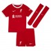 Liverpool Diogo Jota #20 Babykleding Thuisshirt Kinderen 2023-24 Korte Mouwen (+ korte broeken)